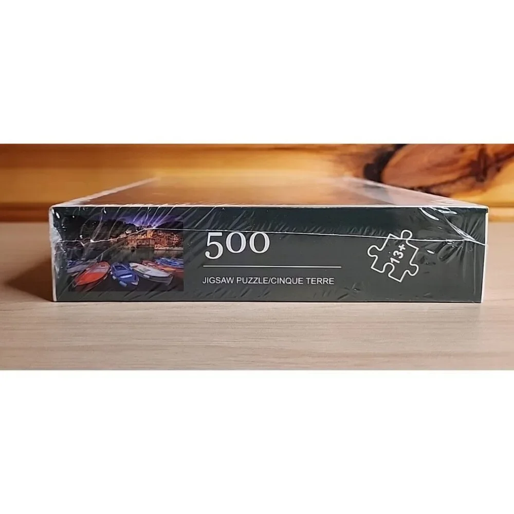 NEW Cinque Terre 500 Piece Jigsaw Boat Lake Puzzle SEALED